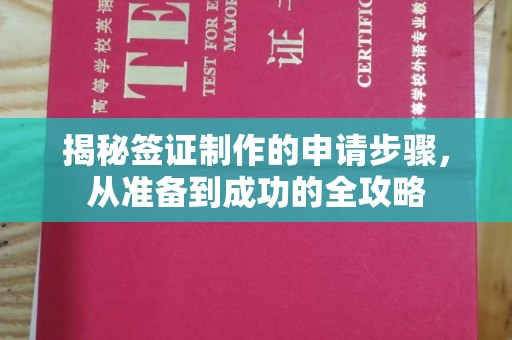 凤阳揭秘签证制作的申请步骤，从准备到成功的全攻略
