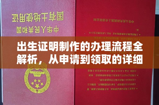 凤阳出生证明制作的办理流程全解析，从申请到领取的详细指南