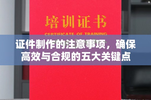 凤阳证件制作的注意事项，确保高效与合规的五大关键点