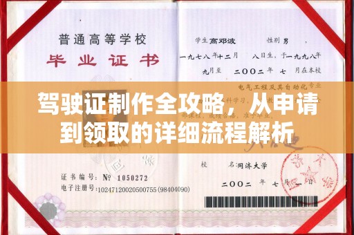 凤阳驾驶证制作全攻略，从申请到领取的详细流程解析
